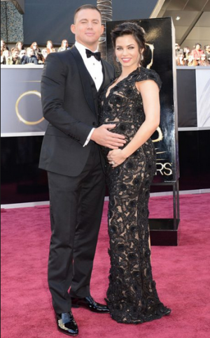 Oscars 2013 - Channing Tatum and wife Jenna with baby bump